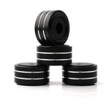 2 x RAW Customer Returns Speaker Shock Absorber Feet YuanYong 40x20mm speaker isolation feet with 3M adhesives, speaker spikes non-slip rubber rings for audio, speakers, subwoofer, home theater 4 pieces black  - RRP €39.98