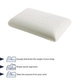 1 x RAW Customer Returns ENGLISH HOME Pillow 40x60 cm, memory foam pillow, orthopedic pillow, neck support pillow, supportive, breathable neck pillow, washable sleeping pillow, hard, 16 cm high - RRP €25.86