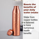 1 x RAW Customer Returns NORMAN JR, A Plain Copper Bottle 1 Liter - An Ayurvedic Bottle made from 100 pure copper with good health benefits - Pack of 3 bottles - RRP €60.49