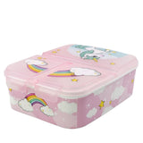 2 x RAW Customer Returns Premium lunch box unicorn lunch box with 3 compartments, Bento lunch box for children - ideal for school, kindergarten or leisure - RRP €24.34