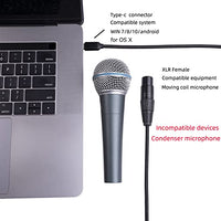 1 x RAW Customer Returns Goshyda USB C to XLR Female Cable, Type C Microphone Cable Nylon Braid USB C Male to XLR Female Microphone Audio Connection, Compatible with USB 2.0, for Smartphones Tablets, Laptop 3 M  - RRP €19.8