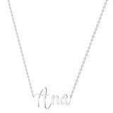 1 x RAW Customer Returns various Name Necklace, Stainless Steel, Customizable Name Pendant, Silver Color - Personalized Gifts for Women, Mothers, Girls, Couples or Best Friend, Plateado, Stainless Steel, Not - RRP €24.0