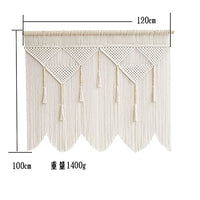 3 x Brand New  Macrame Wall Hanging Large Boho Chic Woven Tapestry with Wooden Beads Handmade Bohemian Wall Decoration - RRP €111.9