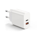 1 x RAW Customer Returns Charger 20W PowerPort PD 2 Wall Dual USB-C Charger PD QC 3.0 for I Phone 13, 13 Pro, 13 Pro Max, 12, 12 Pro, 12 Pro Max, 12 Mini, 14, Samsung Galaxy, Xiaomi, Huawei, White - RRP €21.6