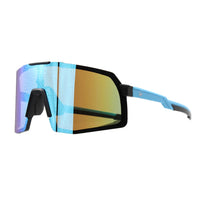 1 x RAW Customer Returns Surf Monkey Polarized Sunglasses with 3 Interchangeable Lenses Cycling Glasses Mountain Bike Cycling Running UV 400 Windproof - Men and Women Blue  - RRP €39.95