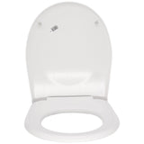 1 x RAW Customer Returns VitrA Architecta toilet lid, toilet seat, easy cleaning, white toilet seat with metal hinges 25-003-001 - RRP €65.11