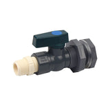 1 x RAW Customer Returns Sinolofty faucet rain barrel 3 4 , PVC rain barrel valves with bulkhead screw connection and hose adapter for aquariums, pools, garden barrels - RRP €13.59