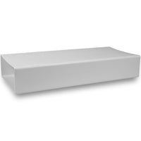 1 x RAW Customer Returns 220x90mm 22 x 9 cm Rectangular flat duct made of plastic - 50cm long - connection - ventilation system, heating, cooling - ventilation element for limited space. - RRP €26.09