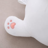 1 x RAW Customer Returns Voarge Plush Toy Fluffy Stuffed Toy Kawaii Cat 50 cm Plush Cushion Stuffed Animal Cushion Plush Toy Children s Toy Gift Filled White - RRP €20.16