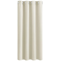 1 x RAW Customer Returns PONY DANCE Opaque curtains with eyelets - thermal curtain against cold and heat, darkening curtains for the living room, modern eyelet curtain, blackout, 1 piece, H 180 x W 140 cm, light beige - RRP €26.95