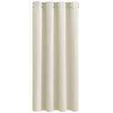 1 x RAW Customer Returns PONY DANCE Opaque curtains with eyelets - thermal curtain against cold and heat, darkening curtains for the living room, modern eyelet curtain, blackout, 1 piece, H 180 x W 140 cm, light beige - RRP €26.95