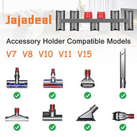 1 x RAW Customer Returns Jajadeal wall mount accessory holder for Dyson V11 V10 V15 V7 V8 V8 vacuum cleaner, docking station storage holder for Dyson attachment holder 9 storage sockets  - RRP €19.99