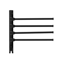 1 x RAW Customer Returns G rbach aluminum towel rail matt black HH-4MS  - RRP €26.4