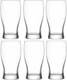 1 x Brand New UNISHOP set of 6 beer glasses, 58 cl, transparent glasses, dishwasher safe - RRP €22.61