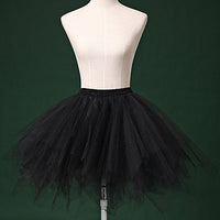 9 x Brand New Tmade women s tulle skirt, 50s rockabilly petticoat, women s tutu petticoat, short ballet dance dress, ball gown evening dress, puffy cosplay skirt, black - RRP €163.26