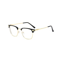 1 x RAW Customer Returns Fullwosing Glasses Short-sighted with Minus Diopters -1.00 to -6.00 Myopia Prescription Nearsighted Men Women -1.00, Gold  - RRP €18.04