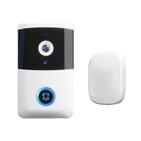 1 x RAW Customer Returns Video doorbell with camera, wireless video doorbell WiFi, night vision, 2-way audio, app control, take pictures, download pictures, type-C charging - RRP €39.99