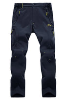 1 x RAW Customer Returns EKLENTSON Men s Windproof Waterproof Pants Lined Winter Snow Pants Softshell Thermal Pants, Navy, 36  - RRP €51.98