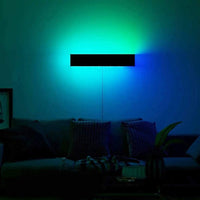 1 x RAW Customer Returns QJUZO RGB Gaming Wall Light 40cm LED Wall Lamp Indoor with Remote Control, Colorful Dimmable Lighting for Living Room Bedroom Children s Room Gaming Room - RRP €43.36