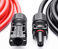 1 x RAW Customer Returns SOLARTRONICS extension cable 6mm incl. solar plug 2x3m T V-certified - solar cable extension on both sides red black - photovoltaic cable with plug - solar cable - Made in Germany - RRP €14.57