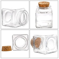 1 x RAW Customer Returns Dicunoy 20pcs Glass Containers with Cork, 60ml Square Mini Containers with Cork Stopper, Small Mason Jars with Lids for Wedding and Party Favors, Crafts, Potions, Spices - RRP €16.57