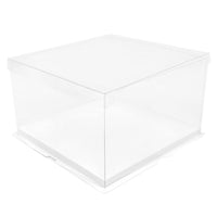 6 x Brand New DOITOOL 1Pc 10 inch Transparent Plastic Birthday Cake Box Cake Container Box Dessert Storage Box Transparent  - RRP €70.44