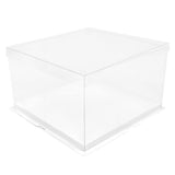 6 x Brand New DOITOOL 1Pc 10 inch Transparent Plastic Birthday Cake Box Cake Container Box Dessert Storage Box Transparent  - RRP €70.44