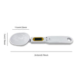 1 x RAW Customer Returns Spoon scale, spice scale, spoon scale for the smallest quantities, digital spoon scale, precision scale for spices, load capacity digital kitchen scale with 0.1 g precise division and 500 g load capacity, white - RRP €6.94