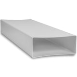 1 x RAW Customer Returns 220x90mm 22 x 9 cm Rectangular flat duct made of plastic - 50cm long - connection - ventilation system, heating, cooling - ventilation element for limited space. - RRP €26.09