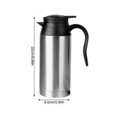 1 x RAW Customer Returns Gobesty Car Kettle Stainless Steel 12V, 750ml Travel Kettle Kettle Camping Cigarette Lighter, Portable Travel Teapot Car Kettle for Making Tea, Coffee Baby Milk - RRP €30.24