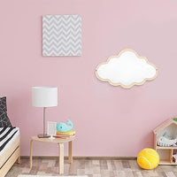 1 x RAW Customer Returns Beaupretty wooden mirror children cloud mirror wooden wall mirror make-up mirror small cosmetic mirror decorative table mirror living room wall hanging Christmas gifts bathroom decoration - RRP €16.13