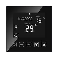 1 x RAW Customer Returns KETOTEK Smart Thermostat WiFi for underfloor heating water and boiler 3A Compatible with Alexa, Programmable room thermostats with voice and APP control Black - RRP €56.15