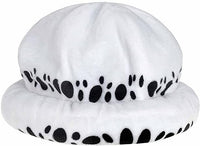 1 x RAW Customer Returns Generic Kraja Padded Trafalgar Law Round HatThe Heart Pirate Crew White, One Size  - RRP €19.99