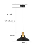 1 x RAW Customer Returns MAXDUYU 2 pieces retro pendant light, hanging lamp vintage industrial style black metal ceiling light E27 socket hanging light for dining room kitchen restaurant, 27cm B0B38FV4J6 - RRP €42.01