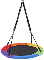 1 x RAW Customer Returns anagre nest swing round for the garden, up to 150 kg, closed 100cm multicolor  - RRP €40.33