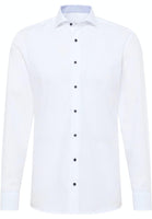 1 x RAW Customer Returns ETERNA Shirt Slim FIT Cotton Plain Kent Collar 42, White  - RRP €50.41