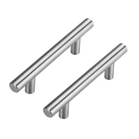 1 x RAW Customer Returns goldenwarm furniture handles bar handle, door handles stainless steel drill hole spacing 96mm modern kitchen handles drawer cabinet handle, 10 pieces - RRP €15.79