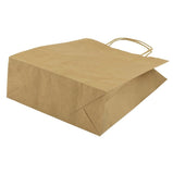 1 x RAW Customer Returns AllBags Pack of 50 brown paper bags with handle - 24 x 32 x 10 cm, paper carrier bag with cord handle, gift bags, kraft paper bag, DIY Advent calendar kraft paper bags large 50 pieces  - RRP €20.17