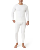 1 x RAW Customer Returns LAPASA Men s Thermal Fleece Suit Thermal Tights Thermal Shirts Winter Sports Set Ski Snowboard Sports Running Trekking 11 White S - RRP €37.22