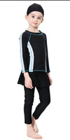 1 x Brand New TianMai Girls Kids Muslim Swimwear Islamic Swimsuit Burkini Muslim Swimwear Black, 150cm  - RRP €25.2