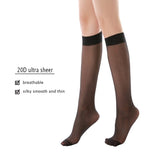 1 x RAW Customer Returns HA WA 9 Pairs of Women s Knee Highs, Nylon Knee-Length Socks 20 Denier Smooth Soft - RRP €24.0