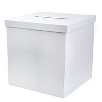 1 x RAW Customer Returns Santex letter box money box gift box for your wedding party - white - RRP €21.89