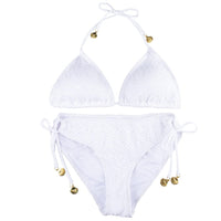 1 x RAW Customer Returns YIEIY Bikini Women Set Triangle Pants Halter String Sexy Sport Swimwear Girls White XL - RRP €31.25