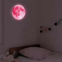 3 x Brand New Amiiba Pink Moon Wall Sticker, Pink Moon Wall Stickers for Kids Room, Living Room, Wall Decoration L, Pink Moon  - RRP €61.2