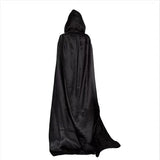 1 x Brand New Nv Wang Long Hooded Cloak,Halloween Capes,Women Men Kids Halloween Costume Halloween Party Vampire Witch Costume Cape Carnival Costume Cosplay Cape Hooded Black - RRP €12.07