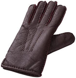 1 x Brand New YISEVEN Womens Winter Sheepskin Leather Shearling Gloves Driving Fur Lined Sherpa Heated Warm Mittens Thick Merino Wool lining for Cold Weather Dress Gifts, Purple Medium - RRP €35.28