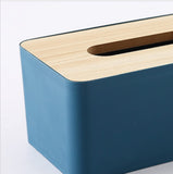 15 x Brand New ComResi Tissue Holder, Rectangular Tissue Holder, Wooden Tissue Holder, Tissue Holder Blue  - RRP €239.85