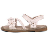 1 x RAW Customer Returns ANBIWANGLUO Sandals Girls Leather Sandals for Girls Summer Shoes Girls Sandals Flowers White, 34 EU Label Size 35 - RRP €25.2