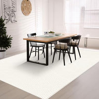 1 x RAW Customer Returns HOMFINE Modern Living Room Carpet-Living Room Carpet Short Pile Washable Carpet Bedroom Carpet Indoor and Outdoor Carpets Non-slip and Wear-Resistant Carpets Beige 200x300cm - RRP €149.99