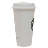 2 x RAW Customer Returns Starbucks Reusable Travel Mug, Grande Medium, 473 ml, White - RRP €43.78